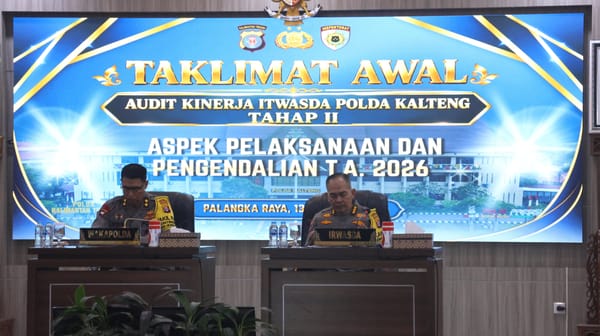 Polda Kalteng Gelar Taklimat Awal Audit Kinerja Tahap II Tahun 2026