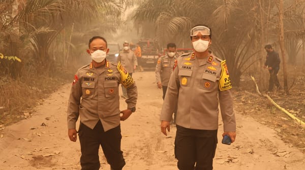 Kapolda Kalteng Cek Penanganan Karhutla di Mahir Mahar, Patroli Darat Diintensifkan