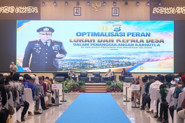 Polda Kalsel Kumpulkan Lurah dan Kades, Perkuat Langkah Penanganan Karhutla