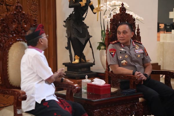 Jalin Sinergitas Berkelanjutan, Kapolda Bali Lakukan Kunjungan Silaturahmi Perdana ke Gubernur Bali