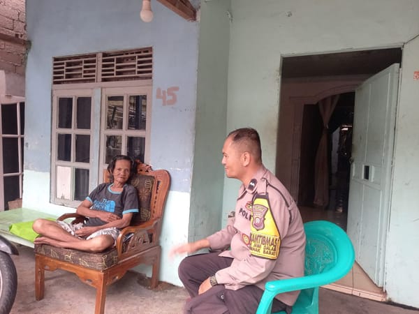 Bhabinkamtibmas Sungai Jawi Dalam Ajak Warga Jaga Kamtibmas dan Cegah Karhutla