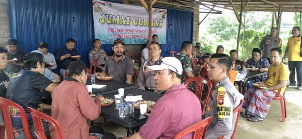POLSEK PONTIANAK TIMUR GELAR JUMAT CURHAT BERSAMA MASYARAKAT JALAN PEMDA KELURAHAN SAIGON