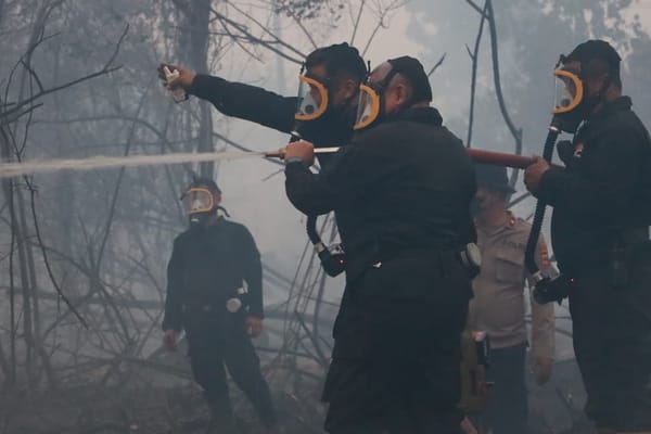 Respons Karhutla di Banjarbaru, Kapolda Kalsel Pimpin Langsung Pemadaman Lahan Gambut