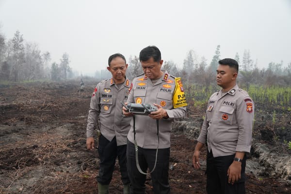 Kapolda Kalteng Tinjau Alat Berat Pembuat Sekat Api di Dulin Kandang, Optimalkan Penanganan Karhutla
