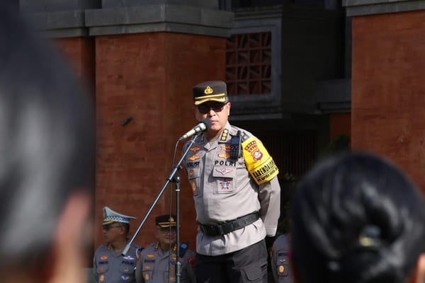 Polda Bali Gelar Apel Kesiapan Pengamanan Kunjungan Kerja Ibu Wakil Presiden RI di Bali
