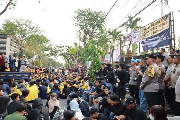 Jaga Kondusivitas Aksi Demo di DPRD Kalsel, Polda Kalsel Siagakan Ratusan Personel