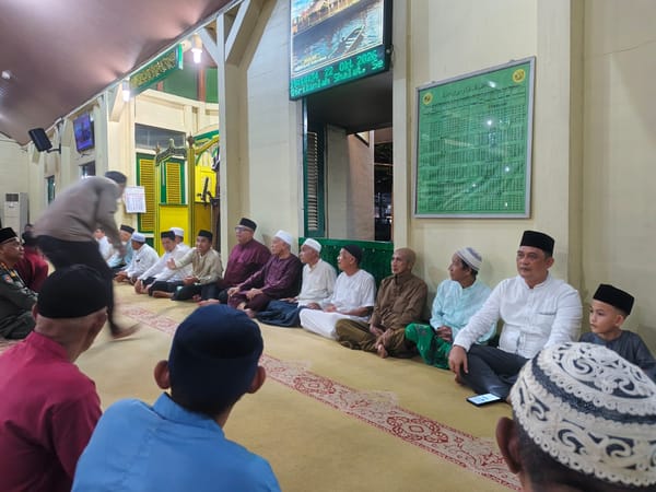 POLSEK PONTIANAK TIMUR HADIRI YASINAN DAN DOA BERSAMA HARI JADI KOTA PONTIANAK KE-255