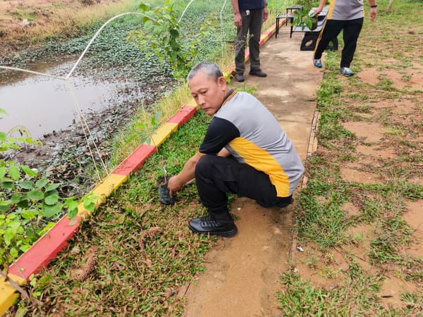 Green Policing, Polsek Pontianak Timur Tanam Pohon dukung ketahanan Pangan