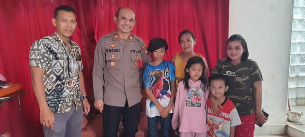 Beri Dukungan Moril, Kapolsek Pontianak Barat Kunjungi Korban KDRT