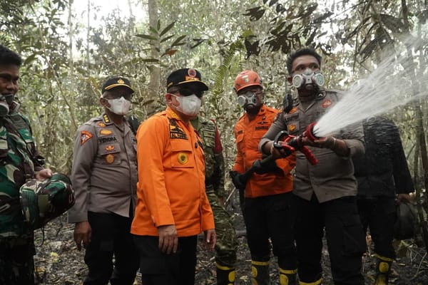Karhutla di TNBS Masih Ditangani, Polda Jambi Bersama Tim Gabungan Pantau Area Terdampak 5,5 Hektare