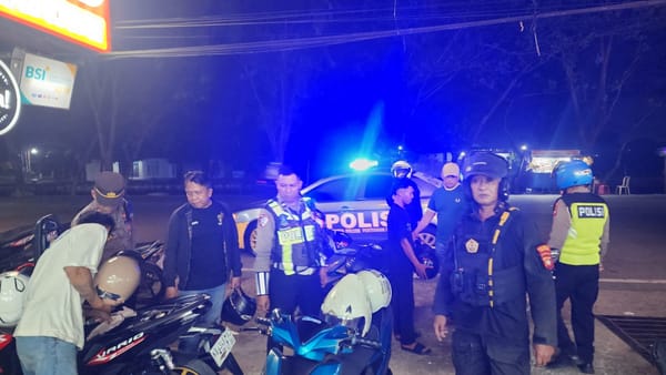 Polsek Pontianak Barat Gelar Patroli Malam Minggu Aman, Antisipasi Kenakalan Remaja, Tawuran dan Balap Liar
