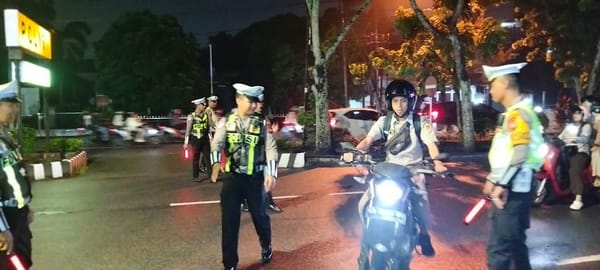 Cegah Balap Liar dan Knalpot Brong, Satlantas Polresta Pontianak Tilang 6 Pelanggar