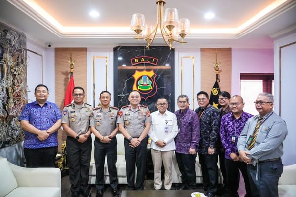 Jalin Sinergi, Pimpinan Bank Indonesia Perwakilan Bali Silaturahmi ke Polda Bali