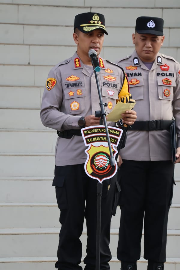 Peringati Hari Sumpah Pemuda, Kapolresta Pontianak Pimpin Upacara di Mako