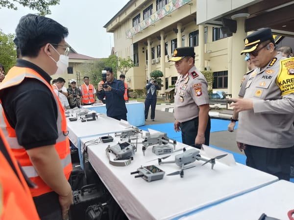 Polda Kalteng Kerahkan 16 Drone Patroli Udara untuk Optimalkan Penanganan Karhutla