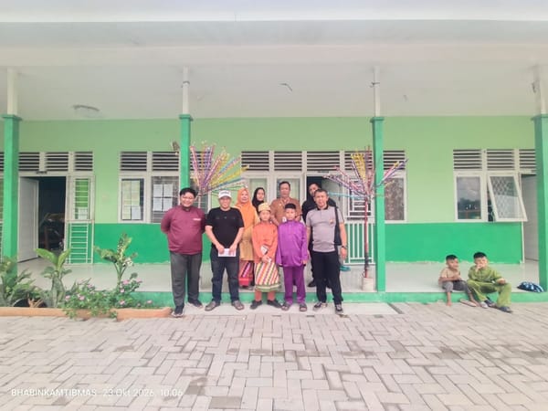 BHABINKAMTIBMAS TANJUNG HILIR LAKSANAKAN MEDIASI PERKELAHIAN ANTAR SISWA SDN 28