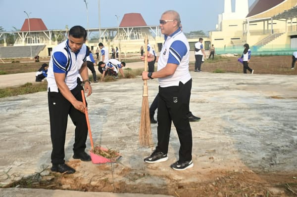 Green Policing Polda Kalsel Sasar Masjid Raya Syekh Muhammad Arsyad Al-Banjari
