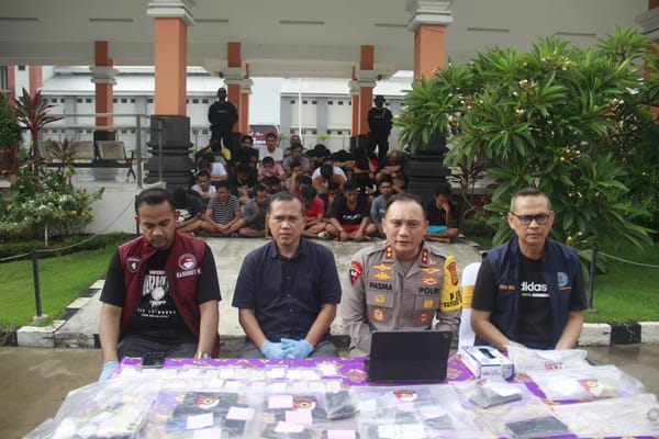 Polda Bali bersama Bareskrim Polri dan BNN RI menggelar sweeping dan pemeriksaan di Lapas Kelas IIA Kerobokan, Badung, Jumat (30/10/2026).