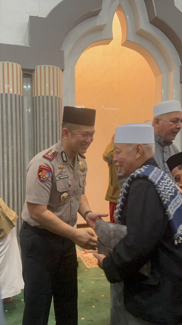 Suling di Masjid Al Hikmah, Wakapolresta Pontianak Ajak Jamaah Peduli Kamtibmas